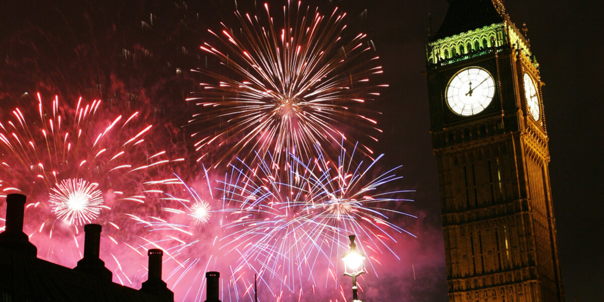 New Year's celebration in London.