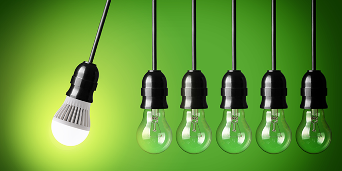 Installing efficient light bulbs is an incredibly cost-effective way to save energy.